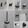 Бумагодержатель LEMARK SMOOTH LINE открытый чёрный