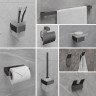 Бумагодержатель LEMARK SMOOTH LINE с крышкой, графит