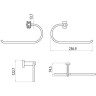 Держатель для полотенец LEMARK OMEGA LM3135C