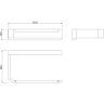 Держатель туалетной бумаги LEMARK SMOOTH LINE 9726009