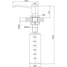Дозатор LEMARK EXPERT для жидких моющих средств, врезной (LM8201GMN)