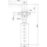 Дозатор LEMARK EXPERT для жидких моющих средств, врезной (LM8203GMN)