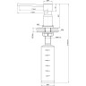 Дозатор LEMARK EXPERT LM8203SC для жидких моющих средств врезной хром