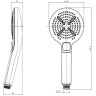 Душевая лейка LEMARK LM8114C, 110 мм