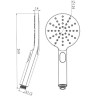 Душевая лейка LEMARK LM8122C, 120 мм
