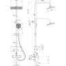 Душевая система LEMARK AURA LM0662CH