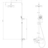 Душевая система LEMARK BRONX LM3772BL, 226 мм