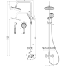 Душевая система LEMARK ORTUS LM11360C