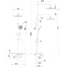 Душевая система LEMARK TROPIC LM7012BL, 237 мм