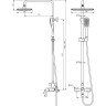 Душевая система LEMARK URSUS LM7260BL, 300х200 мм