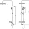 Душевой гарнитур LEMARK BRONX LM3788BL