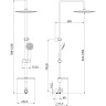 Душевой гарнитур LEMARK LM8802C с лейкой 