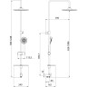 Душевой гарнитур LEMARK LM8803C с лейкой 