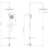 Душевой гарнитур LEMARK LM8808C с лейкой 