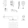 Душевой комплект LEMARK ATLANTISS LM3242C