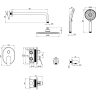 Душевой комплект LEMARK ORTUS LM11329C
