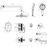 Душевой комплект LEMARK VERBA LM11422C