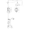 Душевой комплект LEMARK VILLA LM4822C, 204 мм