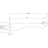Излив для ванны LEMARK LM5881CW, 167 мм