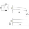 Излив для ванны LEMARK LM3581C, 180 мм
