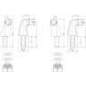 Комплект переходников LEMARK LM8556BR для установки смесителя на борт ванны