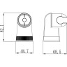 Крепление настенное LEMARK LM8009C поворотное для лейки