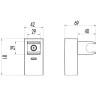 Крепление настенное LEMARK LM8079C поворотное для лейки
