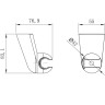 Крепление настенное LEMARK LM8080C поворотное для лейки