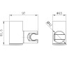 Крепление настенное LEMARK LM8081C поворотное для лейки