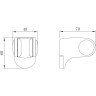 Крепление настенное LEMARK LM8083C поворотное для лейки