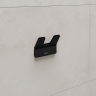 Крючок двойной LEMARK SMOOTH LINE для полотенец, чёрный