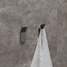Крючок одинарный LEMARK SMOOTH LINE для полотенец 2 шт графит