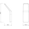 Крючок одинарный LEMARK SMOOTH LINE для полотенец 2 шт графит