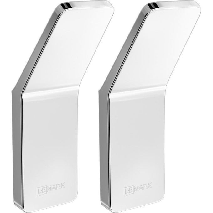 Крючок одинарный LEMARK SMOOTH LINE для полотенец 2 шт хром