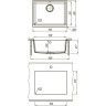 Кухонная мойка LEMARK SINARA 540-U антрацит 9910073
