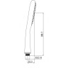 Лейка душевая LEMARK LM0411C 1-функциональная