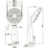 Лейка душевая LEMARK LM8001C 1-функциональная