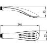 Лейка душевая LEMARK LM8006C 1-функциональная