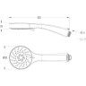 Лейка душевая LEMARK LM0813C 3-функциональная
