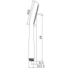 Лейка душевая LEMARK LM0913C 3-функциональная