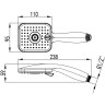 Лейка душевая LEMARK LM8054C 3-функциональная