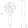 Лейка душевая LEMARK LM8126C 3-функциональная