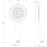 Лейка душевая LEMARK LM8127C 3-функциональная