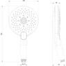 Лейка душевая LEMARK LM8128C 3-функциональная