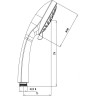 Лейка душевая LEMARK LM0125C 5-функциональная