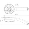 Лейка душевая LEMARK LM0135C 5-функциональная