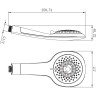 Лейка душевая LEMARK LM0815CWhite 5-функциональная
