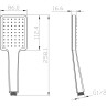 Лейка душевая LEMARK LM8124BL