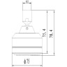 Лейка LEMARK LM8023C для верхнего душа 1-функциональная