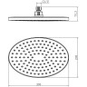Лейка LEMARK LM8037C для верхнего душа 1-функциональная